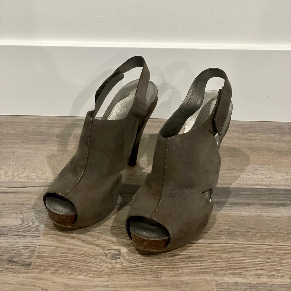 Suede Platform Sandal